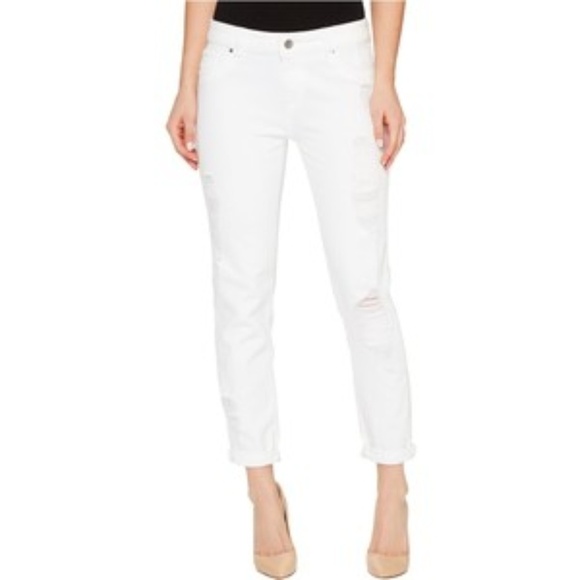 DL1961 Women's White Riley Boyfriend Jeans - Picture 1 of 7